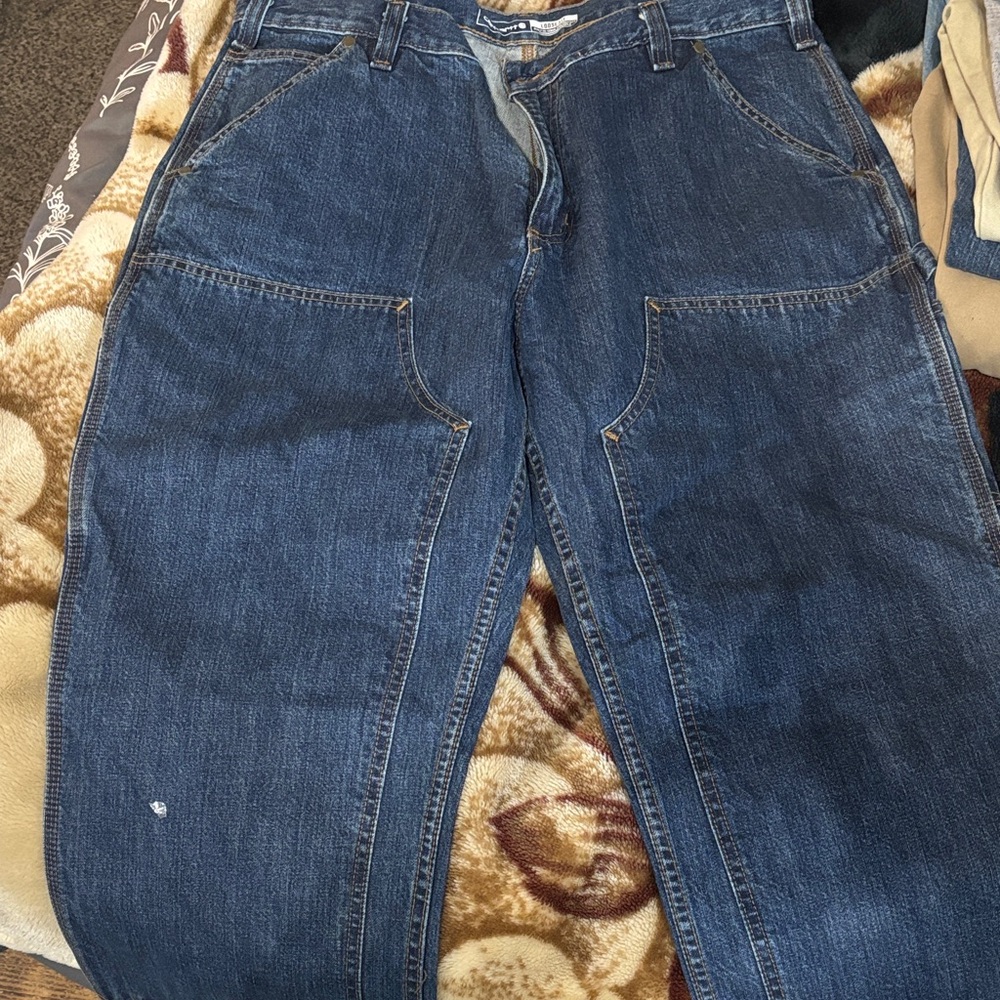 Carhartt Men's Dark Blue Relaxed Jeans